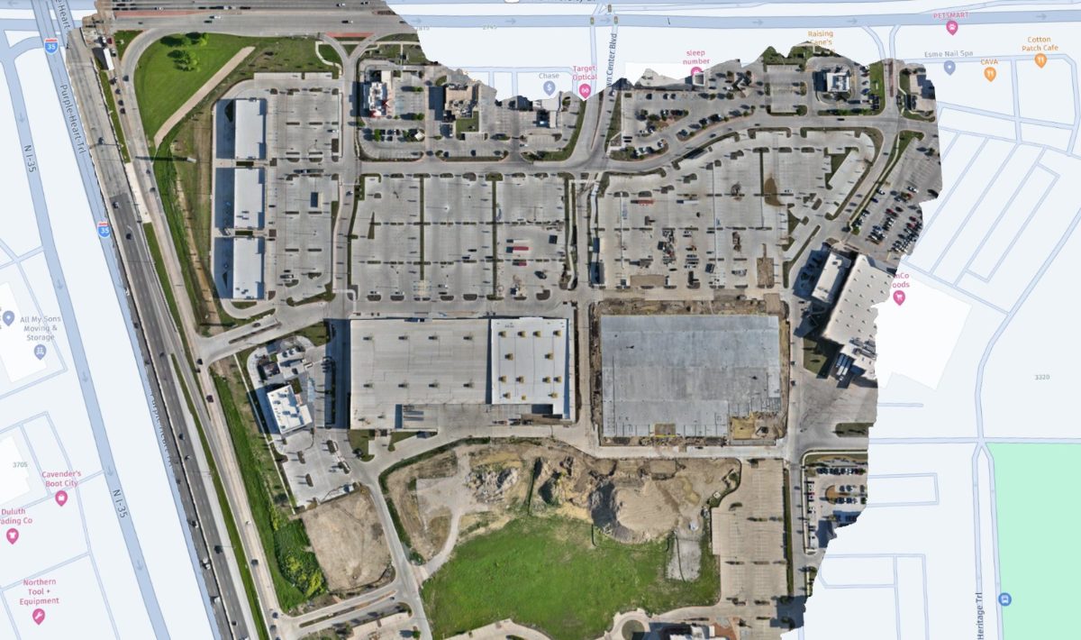 Orthomosaic of a commercial construction site